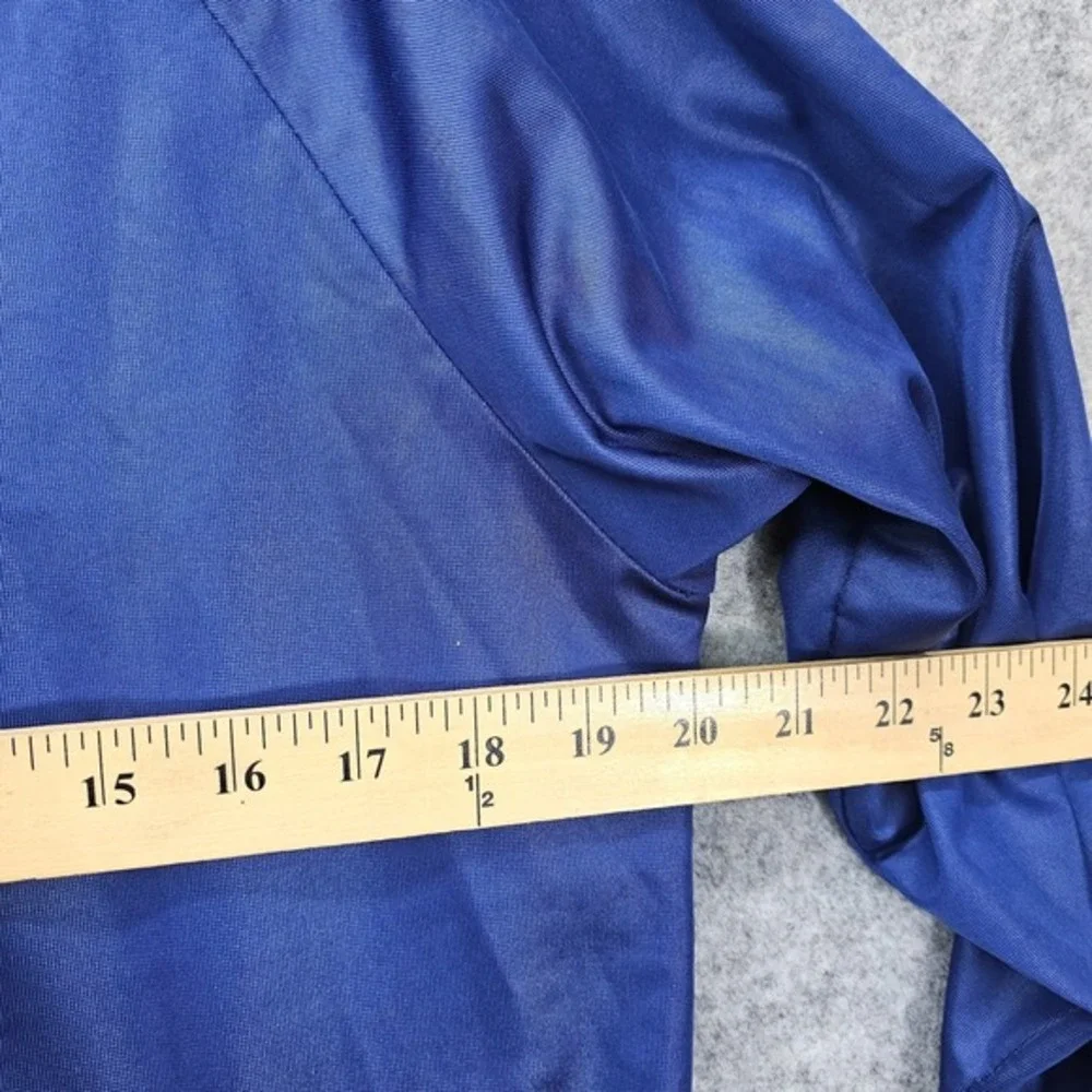 Vintage Track Jacket Mens Small Blue‎ Old School Retro Sport Rave Streetwear 80s